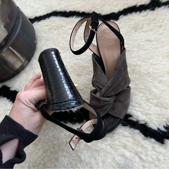 Club Monaco Leta Twist Heeled Sandals - Picture 7 of 9